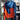 ERL blue/orange swirl hoodie - L