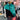 90s Nike “teal/black” Zip up fleece - L