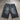 Y2K Avirex baggy Black Jort / 38