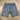 90s Levi “505” Light Wash Denim Jort / 34